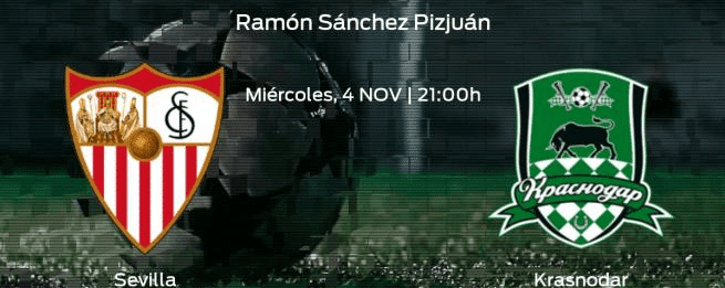 Pronóstico Sevilla – Krasnodar (4 noviembre 2020)