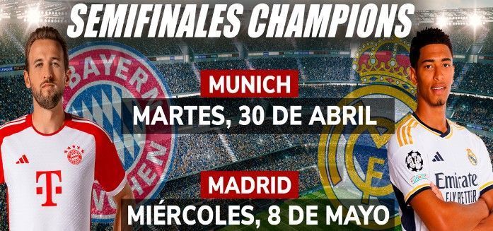 El pronóstico en las apuestas al Bayer Múnich vs Real Madrid