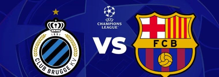 El pronóstico en el Brujas vs Barcelona de Champions