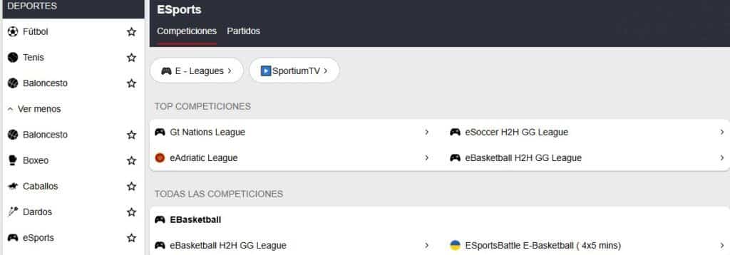 Casas de apuestas con eSports