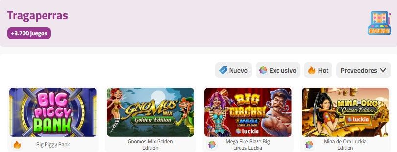 Casinos con más slots